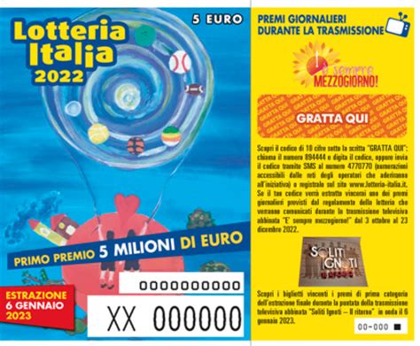 Lotteria Italia 2022.